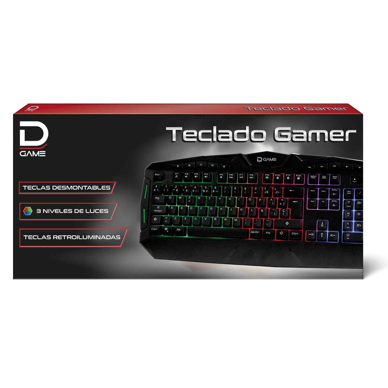 Teclado Game Mecánico Retroiluminado USB | Datacom